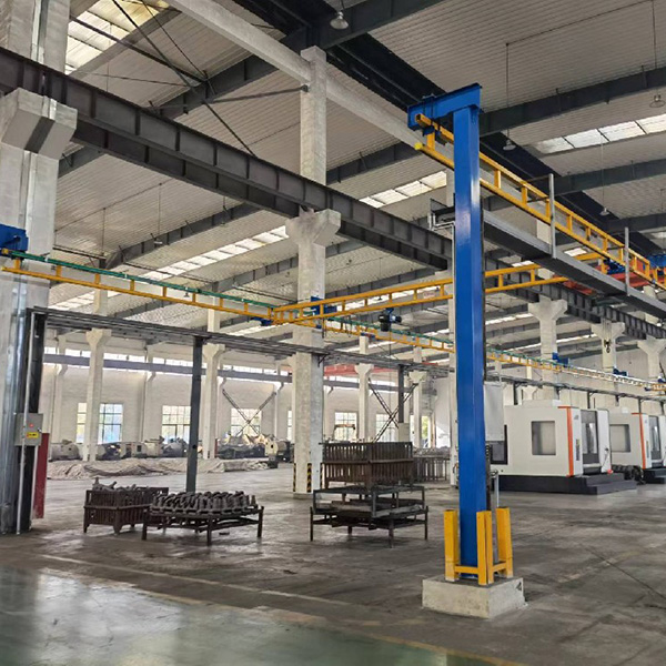A mold company in ningbo has a 1000kg steel rail crane