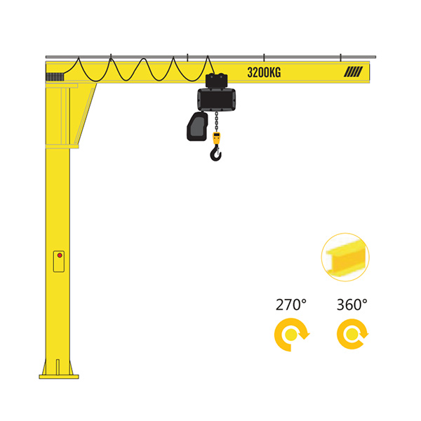 LCJ-D column jib cranes