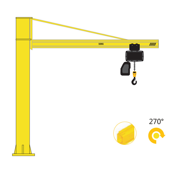 LCJ-S fexible girder column jib crane
