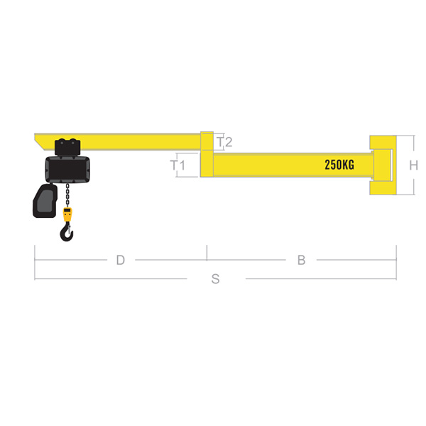 LRJ-W jib cranes